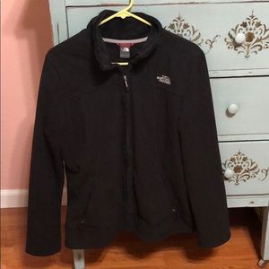 Black zip up North Face